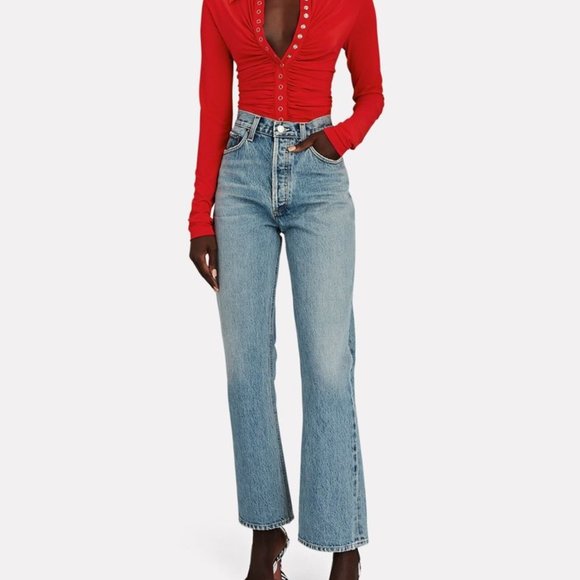 Agolde Denim - NWT Agolde Wireless Relaxed Boot Mid Rise Button Fly Size 26